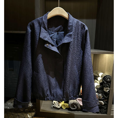 Temperament Short Jacket Jacket for Women 2025 Autumn New Korean Edition Fashion Solid Color Collar Loose  Coat