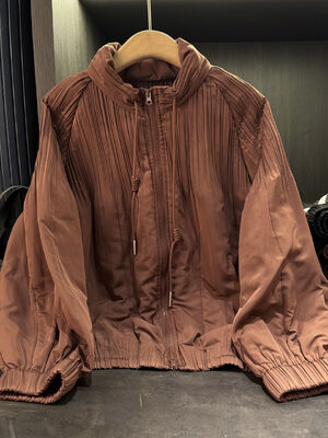 High-end Autumn Winter Women's Thickened Stand Collar Waterproof Rabbit Drawstring Coat New Casual Loose Plus Size Long Sleeve