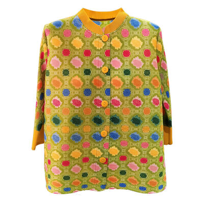 Women's  Single-Breasted Top Fashionable Print Age-Reducing Versatile Breathable for Spring Winter