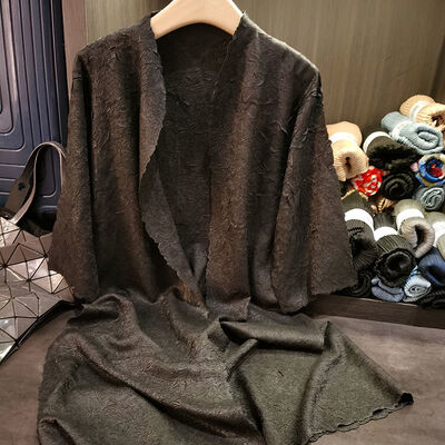 Women's Coat New Style Vintage Parka Simple Loose Large Size Medium Long Woven Fabric for Summer