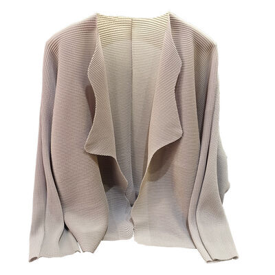 Early Spring Elegant Women's Cardigan Versatile Loose Slim Long-Sleeved Jacket Pure Color Suit Collar Casual Coat