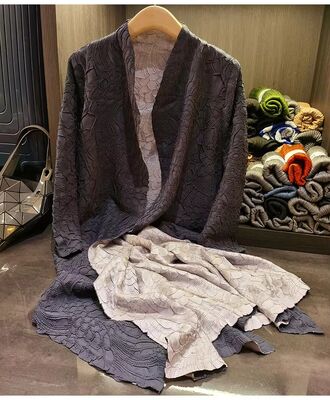 Double Side Can Wear Heavy Industry Embroidery Fold Cardigan Coat Fashion Long Sleeve Long Trench Coat Women New Autumn Style