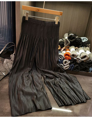 Fashion suit top pants two-piece casual design solid color three-dimensional butterfly nail bead pleated suit