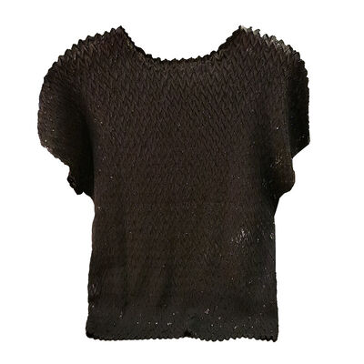 Women's  Top T-Shirt Wave Pattern Design  Easy-to-Match Casual Style for Summer Fashion Knitted Fabric