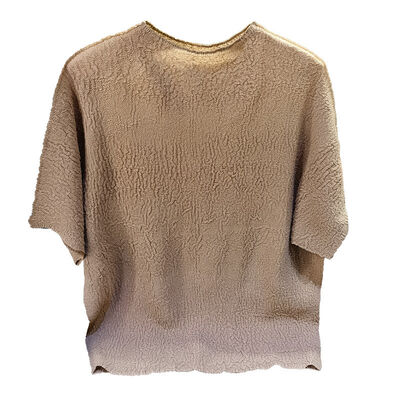 Women's New Summer Casual Crew-Neck Solid Color Pleated Short-Sleeved T-Shirt Loose Slim Top Fashion Everything