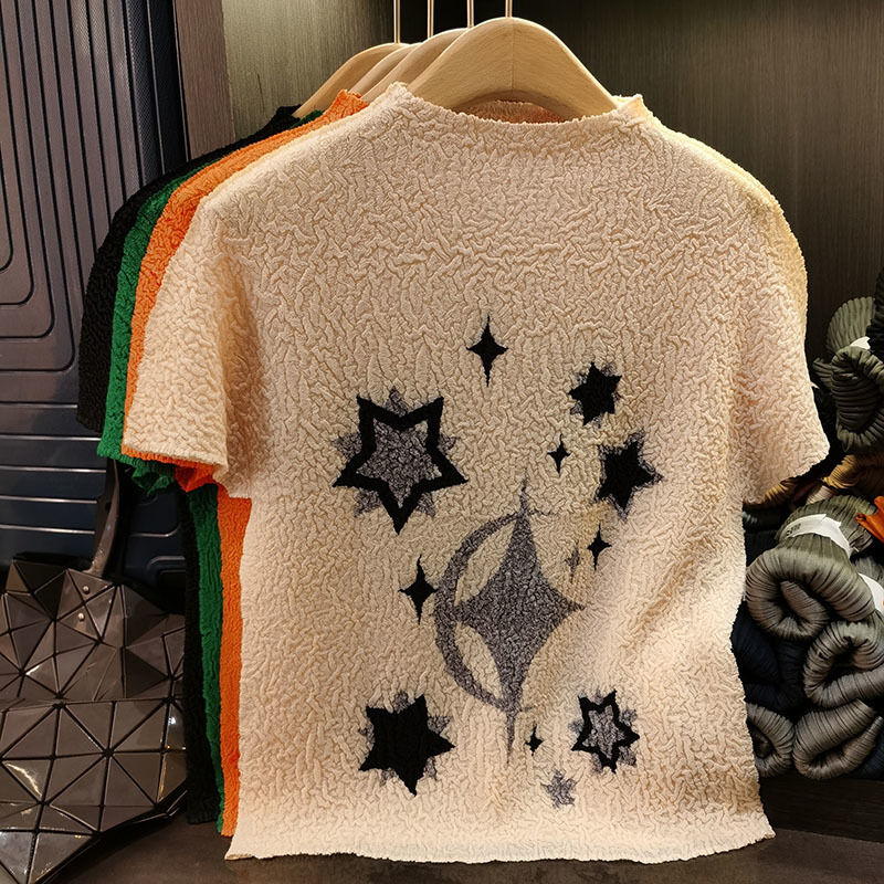 Women's Casual Jersey T-Shirt Spring Summer Collection Versatile Loose Fit Short-Sleeved Top Available in Large Sizes