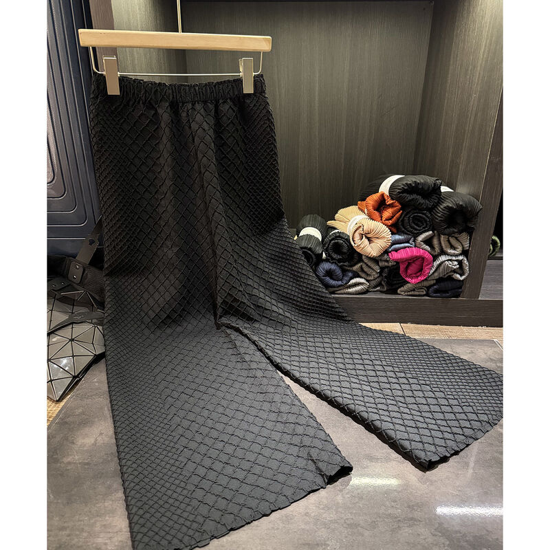 Brown Color Floral Print Drawstring Waist Straight Full Length Casual Autumn Woven Flat Breathable Pants Trousers for Women